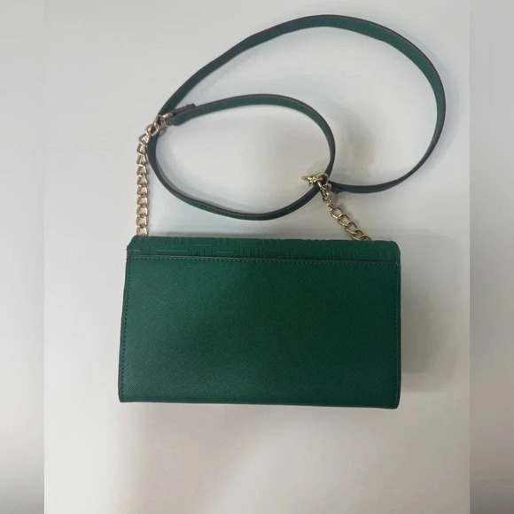 Anne Klein logo wallet on a chain/crossbody. Color: Evergreen EUC - Picture 4 of 15